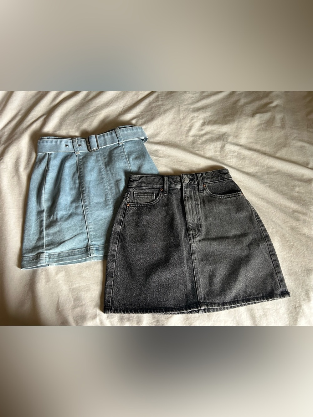 Pacsun Two denim mini skirts size 24